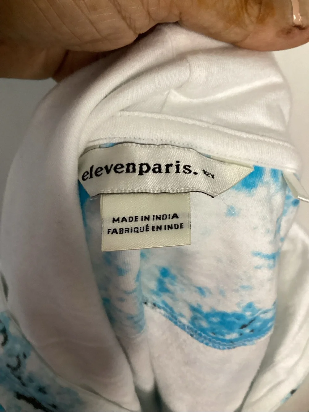 Eleven Paris Blue & Black Tie-Dye Graphic Pullover Sweatshirt & Short Set 12 y o